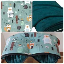 Wasserdicht ,Softshell Kinderwagenmuff für Buggy ,Farbe mint