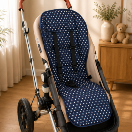 Sitzauflage für "Bugaboo " ,dunkelblau mit Sternen
