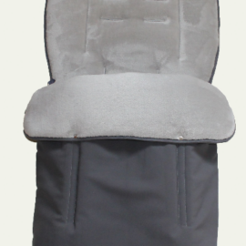 Fußsack für Valco Baby aus dem Wasserdichten Softshell Stoff Fischgrätmuster dunkelgrau