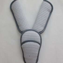Gurtpolster und Schnallenpolster ,Waffelpiqué aus reiner Baumwolle