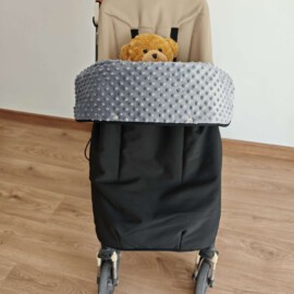 Wasserdicht !Softshell !Fußdecke für Buggy, Kinderwagendecke, Babydecke für Buggy ,schwarz