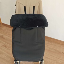 Wasserdicht !Softshell !Fußdecke für Buggy, Kinderwagendecke, Babydecke für Buggy ,schwarz