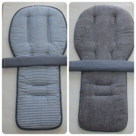 Set für  "Joolz ", grau mit Streifen