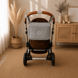 Wasserdicht !Gesteppte Kinderwagentasche ,passt für alle Kinderwagen! aus Wasserdichtem Stoff