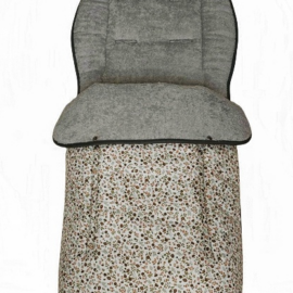 Fußsack für den Emmaljunga , Baumwollstoff “ MILLY Blumen Sträucher"