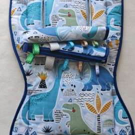 Set für  "Joolz ", Dinos auf blau