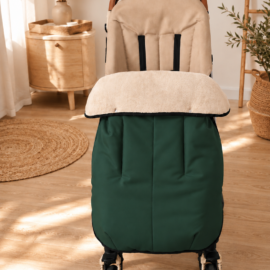 Wasserdicht !Softshell !Fußdecke für Buggy,Babydecke für Buggy ,grün/beige